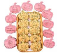 10Pcs Set di tagliabiscotti, Tagliabiscotti di Halloween,Set di tagliabiscotti 3D con disegni di zucca, gatto nero,Fantasma, pipistrello, Tagliabiscotti di Halloween per impasto di biscotti fai da te