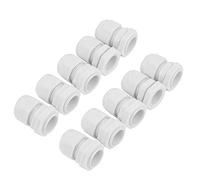 10pcs / Set PG7-PG21 Connettore materiali ausiliari elettrici morsetti cavo pressacavo in nylon/plastica bianco IP68(PG11)