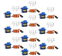 10Pcs SG90 9g Micro Servos Motor Kit per Arduino Progetti, RC Auto Robot Elicottero Aereo Controlli Barca, Mini Servo Applicazioni