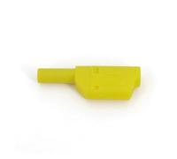 10Pcs Shrouded Fully Insulated 4mm Male Stackable Plug Connector MQXFCZUX(Gelb)