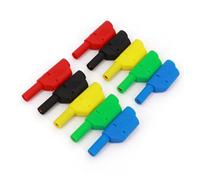 10Pcs Shrouded Fully Insulated 4mm Male Stackable Plug Connector MQXFCZUX(Mixed Colors)