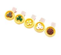 10pcs Simulated Food Toy Steamer Hair Clip - Fun & Creative Hair Accessory for Kids and Women(Mix2)