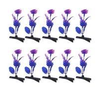 10pcs Simulazione Piante Clip per Capelli Colorati Impugnature Per Capelli Alla Moda Barrettes Copricapo Gioielli Per Gli Amanti della Moda