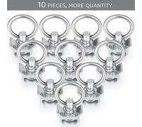 10Pcs Singolo Borchie Raccordo L Pista 4000LB Capacità Con Acciaio Inox