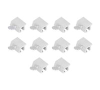 10Pcs Sliding Window Lock Replacement - Stainless Steel Adjustable Security Locks for & Doors - Child & Pet Safety, Anti Theft Protection (Silver)