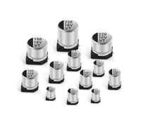 10Pcs SMD Aluminum Electrolytic Capacitor 10x10.5mm 10x12.5mm 16V680UF 25V470UF 35V470UF 50V220UF 10V1000UF 400V10UF AUOQKQUT(25V680UF 10x10.5)