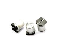 10PCS SMD Aluminum Electrolytic Capacitor 25v10UF 6.3V 10V 16V 25V 35V 50V 10UF 22UF 47UF 100UF 220UF 330UF 1000UF MQXFCZUX(35v100uf 6.3x7.7mm)