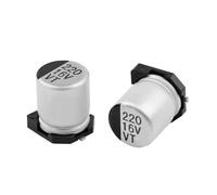 10Pcs SMD Capacitor 8x6.2mm 8x10.5mm Aluminum Electrolytic Capacitors 6.3V1000UF 10V1000UF 16V330UF 16V470UF 25V470UF CZAOINCU(100V22UF 8x10.5)