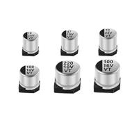 10Pcs SMD Capacitors 4x5.4 5x5.4 6.3x5.4 8x10.5 10x10.5 10x12.5 Aluminum Electrolytic Capacitor Set MQXFCZUX(10V1000UF 8x10.5)