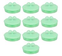10pcs Spazzola per Shampoo Massaggiatore per Cuoio Capelluto, Esfoliante per Cuoio Capelluto in Silicone per la Pulizia Esfoliante, Spazzola Antiforfora con Comoda Impugnatura, Morbido Scrubber per Cu
