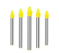 10pcs Spear Capo Drill Bit Set Nucleo Drill Bit Carbide Lega la Misura for Il Legno Metallo Vetro di Marmo delle mattonelle di Ceramica Potenza Accessori Strumento (Taglia : 6mm)