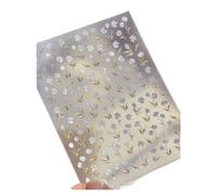 10pcs Spring Flower Tulip Cherry Blossoms Nail Art Stickers Self-adhesive 5D Pink White Decals(1pcs-TO3858)