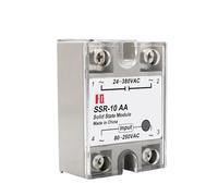 10PCS SSR-DA/AA/DD 10A 25A 40A 50A 60A 80A 100A Modulo relè a stato solido monofase(AA(AC-AC),10PCS SSR-60A)
