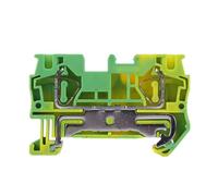 10pcs ST4-PE Type Din Rail Ground Earth Spring Quick Connector United Modular Terminal Block ST-4PE