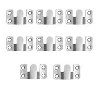 10PCS Staffe da Incasso Nascoste per Cornici, Ganci per Mensole e Connettori per Mobili, Supporto da Parete Robusto per Specchi, Testiere e Divani