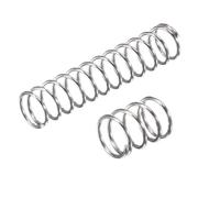 10Pcs Stainless Steel Compression Springs - 0.6mm Wire Diameter, 5mm to 100mm Length, Open End Type, Customizable Sizes(6mmx45mm)