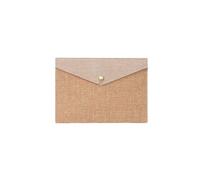 10pcs Stationery Simple Elegant Canvas Felt File Briefcase Document Bag Paper Holder Folder Per Scrivania