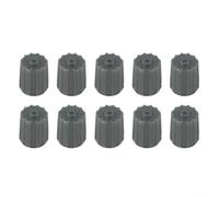 10pcs Steli Valvola per tpms Grigi in Plastica con Guarnizione per | Plastic Material, Includes Gasket, Fits per nissan per infiniti per lexus per toyota, Grey Colour, 10-pack