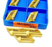 10pcs strumento in lega dura 10PCS KNUX160405L NC3020 inserto in metallo duro for tornio KNUX 160405L lavorazione con utensile for tornitura(KNUX160405L NC3020)
