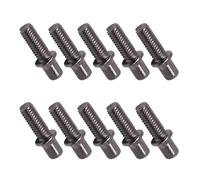 10Pcs Tamburo Aste di Tensione Vite Stretta Metallo Antiruggine Viti Corte Drum Hardware Viti Per Percussioni Parti Dello Strumento Filo Forte Metallo Breve