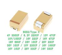 10PCS Tantalum Capacitor Type C 226 686 106 337 227 476 107 10UF 22UF 47UF 68UF 100UF 220UF 330UF 4V 6.3V 10V 16V 25V 35V C6032 EKFBQBGW(C 25V 33UF 336)
