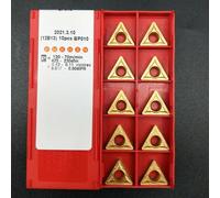 10PCS TCMT16T308 TCMT32.52 Inserti di tornitura in carburo Triangolo indicizzabili Tornio Punte per Acciaio Inox Sgrossatura Finitura Semi-Finishing CNC Metalworking