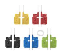 10Pcs Test Lead Clips | Compact Chip Foot Clamps with Rubber Rings | ABS Material for Oxidation Protection | SDK08 Electronic Component Clips