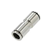 10pcs The tracheal quick connector is 8mm fast inserted with metal, high pressure and high temperature resistance.(TKC-PG8-4)