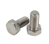 10pcs Titanium External Hex Bright Bolt M16 (30/35/40/45/100mm) - Pure Titanium Alloy Hexagon Head Screw(M16x45)