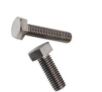 10pcs Titanium External Hex Bright Bolts M12x10/12/15/20~120mm - Pure Titanium Alloy Hexagon Head Screws(M12x15)