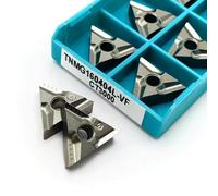 10PCS TNMG160404R-VF TNMG160404L CT3000 Metal Ceramic Blade TNMG16040R VF CT3000 CNC Lathe Metal Tool Hard Alloy Blade(TNMG160404L CT3000)