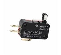 10PCS Touch Switch V-155-1C25 Micro finecorsa Cerniera corta Braccio di leva a rullo SPDT Azione a scatto