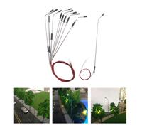 10pcs Train Railroad Single Head LED Light Garden Street Architecture