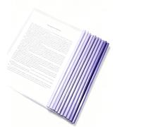 10pcs Trasparente A4 Copertine per Rilegatura, Trasparenti Copertine Rapporto, Copertina File Trasparente A4, Plastica Rapporto Copertina con Barra Scorrevole per Documenti. Può Contenere 40 Fogli (D)