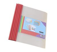 10Pcs Trasparente Cartella di File Barra di scorrimento Report Copertine