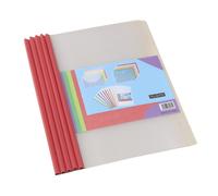 10Pcs Trasparente Cartella di File Barra di scorrimento Report Copertine