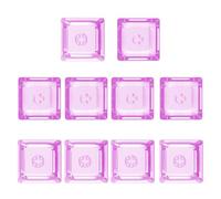 10Pcs Trasparente Cristallo Keycap Set 1U 1X XDA Profilo Palla Stampa Blank Keycaps Per Tastiera Meccanica XDA Keycaps