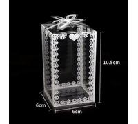 10pcs Trasparente PVC Imballaggio Scatola Matrimonio Compleanno Valentine Regalo