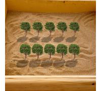 10pcs Treno Ferrovia Modello Alberi Scenario Diorama Layout Artificiale Di