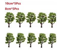 10pcs Treno Ferrovia Modello Alberi Scenario Diorama Layout Artificiali 8cm