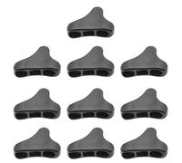 10pcs Triangolo Corda Fibbia Tenda Puleggia Antivento Tirare Corda Guyline Corda Regolatore Campeggio Tenda Accessori Materiale Plastica