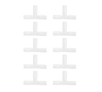 10pcs Tubi Ad Aria, Connettore a Tee per Acqua per Acqua ABS Accessori per Pompa a 3 Vigili Accessori per la Valvola a Flusso Serbatoio del Pesce Terbeo T Ossigeno a Forma di Accessori in, 8 Mm