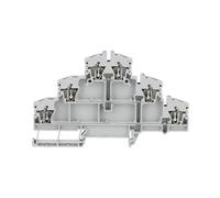 10pcs Type DLD2.5-3VN 28-12AWG Din Rail Quick Connector 3-layer Modular Push in Screwless Terminal Blocks DLD-2.5-3VN