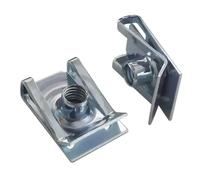10pcs U Tipo Clip con filettatura M6 M5 M4 M8 8mm 5 mm 6 mm da 4 mm da dadi a canna compatibile con vari veicoli tra cui Scooter per moto per auto a ciclo(M8)
