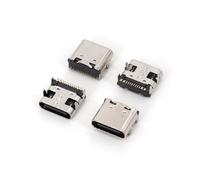 10Pcs USB 3.1 Type C 16-Pin SMT Female Socket Charging Port PCB Solder Connector RUAJOGYNVM