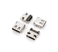 10Pcs USB 3.1 Type C Right Angled Female 24-Pin DIP + SMT PCB Solder Socket Connector PAJPXPCD