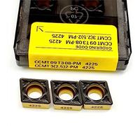 10pcs Utensile for tornitura esterna CCMT09T308 PM 4225 Inserto in metallo duro CCMT 09T308 Fresa for lama in lega dura