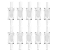 10Pcs Valvola di Controllo del Flusso d'Aria dell'acquario One Way Valvola di ritegno Non Ritorno Valvola di ritegno per Pompa di Ossigeno(Bianco)