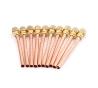 10pcs Valvole di accesso alla refrigerazione aria condizionata 6mm Od. Parti di riempimento del tubo di rame