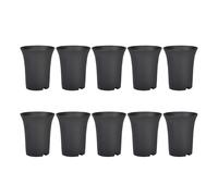 10Pcs Vasi da Fiori Rotondi Neri Vasi Profondi un Vita Alta Sono Perfetti p4010